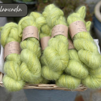 Dyed-to-order sweater quantities - Eldwick Lace (72% superkid mohair/28% silk) hand dyed to order