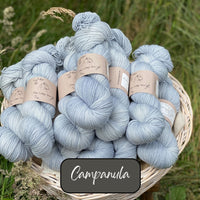 Dyed-to-order sweater quantities - Coniston Fingering (56% superwash merino/44% superkid mohair) hand dyed to order