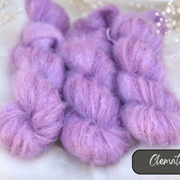 Dyed-to-order sweater quantities - Eldwick Lace (72% superkid mohair/28% silk) hand dyed to order