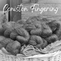 Dyed-to-order sweater quantities - Coniston Fingering (56% superwash merino/44% superkid mohair) hand dyed to order