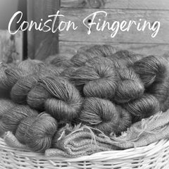 Dyed-to-order sweater quantities - Coniston Fingering (56% superwash merino/44% superkid mohair) hand dyed to order