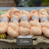 Dyed-to-order sweater quantities - Keld Fingering (90% superwash merino/ 10% linen) hand dyed to order