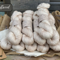 Dyed-to-order sweater quantities - Silverdale 4ply (75% superwash extrafine merino/ 15% nylon/ 10% silver stellina) hand dyed to order