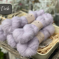 Dyed-to-order sweater quantities - Lowther Lace (75% baby suri alpaca/25% silk) hand dyed to order