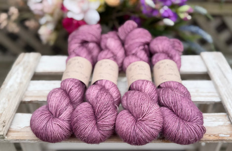 Keld Fingering in Wild Raspberry (Dyelot 020826)