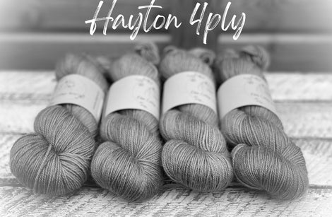 Dyed-to-order sweater quantities - Hayton 4ply (80% superwash merino/10% cashmere/10% nylon) hand dyed to order