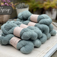 Dyed-to-order sweater quantities - Silverdale 4ply (75% superwash extrafine merino/ 15% nylon/ 10% silver stellina) hand dyed to order