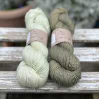 Titus 4ply Skein Pair - Green Tea and Wax Jacket
