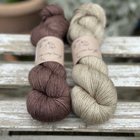 Titus 4ply Skein Pair - Compost and Hedgerow