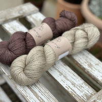 Titus 4ply Skein Pair - Compost and Hedgerow
