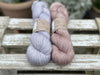 Titus 4ply Skein Pair - Hibiscus and Smoky Taupe