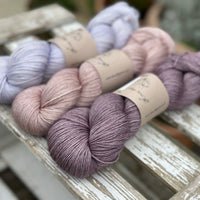 Three colour hand dyed Titus 4ply yarn pack 03