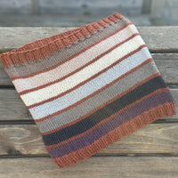 Milburn Stripes Cowl knitting pattern: Digital Download