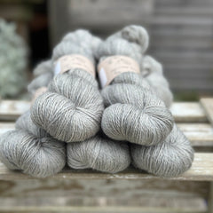 Keld Twist in Steel (dyelot 030425) - superwash merino/linen 4ply