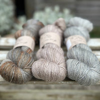 Three colour Keld Twist fingering weight yarn pack - Moors and Neutrals