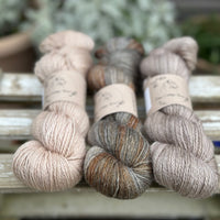 Three colour Keld Twist fingering weight yarn pack - Moors and Light Neutrals