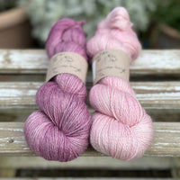Keld Twist skein pair - Wild Raspberry and Antique Rose