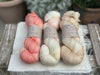 Three colour hand dyed Rosedale 4ply yarn pack - Floral