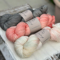 Three colour hand dyed Rosedale 4ply yarn pack - Rockery