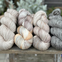 Four colour hand dyed Brimham 4ply weight yarn pack - Neutrals