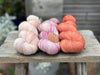 Three colour hand dyed Brimham 4ply weight yarn pack - Warm Florals