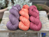 Three colour hand dyed Brimham 4ply weight yarn pack - Warm Summer
