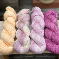 Four colour Brimham Bio Fingering weight yarn pack - Floral