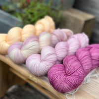 Four colour Brimham Bio Fingering weight yarn pack - Floral