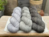 Three colour Brimham Bio Fingering weight yarn pack - Greys
