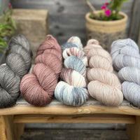 Five colour Brimham Bio Fingering weight yarn pack - Rock Pool Beach Vibes