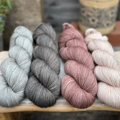 Four colour Brimham Bio Fingering weight yarn pack - Neutrals