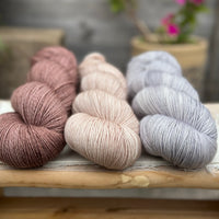 Three colour Brimham Bio Fingering weight yarn pack - Neutrals