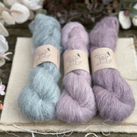 Baby alpaca yarn pack for a fluffy Cloud Cowl - thunder