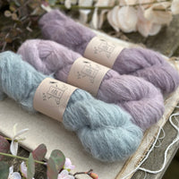 Baby alpaca yarn pack for a fluffy Cloud Cowl - thunder