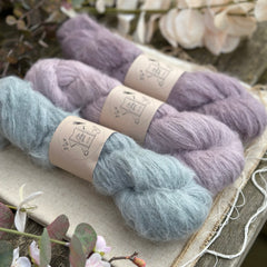 Baby alpaca yarn pack for a fluffy Cloud Cowl - thunder