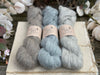Baby alpaca yarn pack for a fluffy Cloud Cowl - dusky