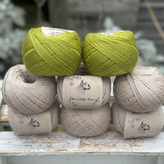 Ephra Shawl yarn pack in Milburn 4ply™️ (Wicker and Fern)