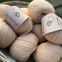 Milburn 4ply™ BFL/Silk in Buttermilk (Dyelot 2026A)