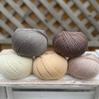 Five colour Milburn 4ply/fingering weight yarn pack -18 (250g)
