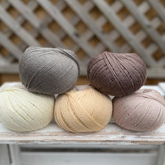 Five colour Milburn 4ply/fingering weight yarn pack -18 (250g)