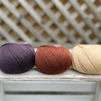 Three colour Milburn 4ply/fingering weight yarn pack - Elegance (150g)