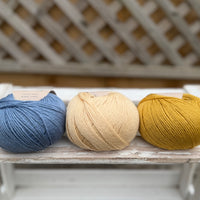 Three colour Milburn 4ply/fingering weight yarn pack - Beach Hut (150g)