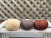 Three colour Milburn 4ply/fingering weight yarn pack - Warm Tones (150g)