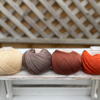 Four colour Milburn 4ply/fingering weight yarn pack - Autumn (200g)