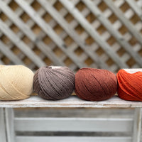 Four colour Milburn 4ply/fingering weight yarn pack - Autumn (200g)