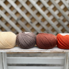 Four colour Milburn 4ply/fingering weight yarn pack - Autumn (200g)