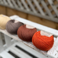 Four colour Milburn 4ply/fingering weight yarn pack - Autumn (200g)