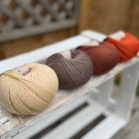 Four colour Milburn 4ply/fingering weight yarn pack - Autumn (200g)