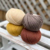 Four colour Milburn 4ply/fingering weight yarn pack - Retro (200g)