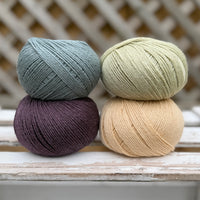 Four colour Milburn 4ply/fingering weight yarn pack - Hedgerow (200g)